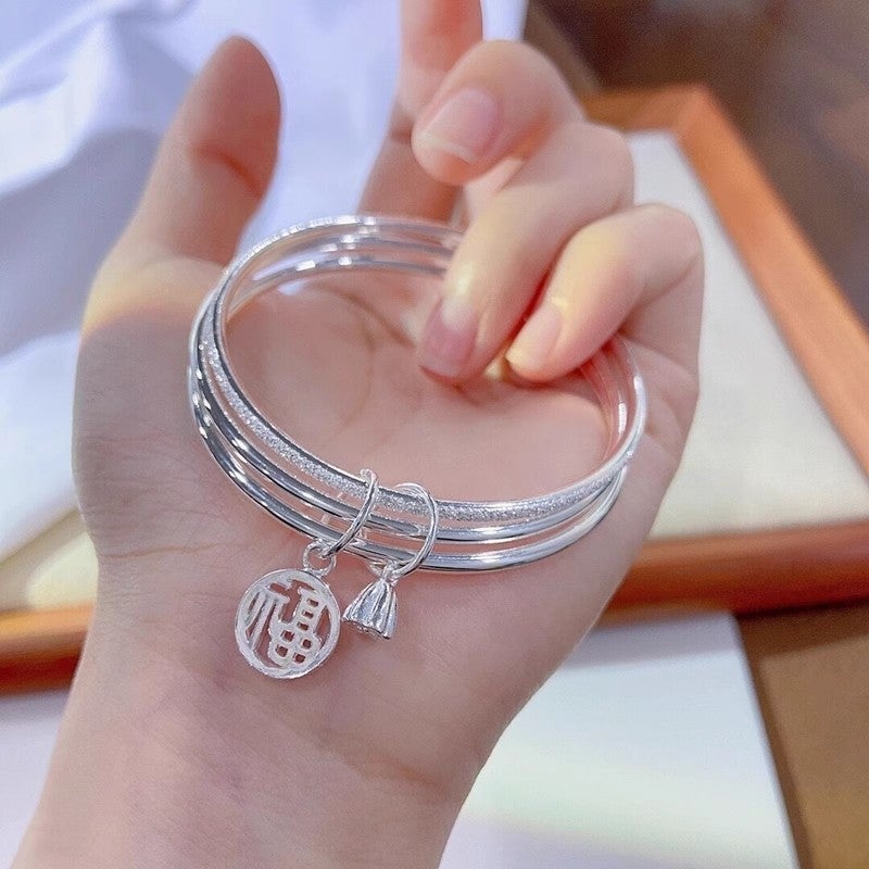 Sansheng Iii Bracelet Women'S Silver Plated Bracelet Niche Gift For Wife And Girlfriend Valentine'S Day Gift - Image 1